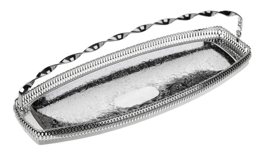 Silver Plated by Queen Anne 17" Sandwich Tray